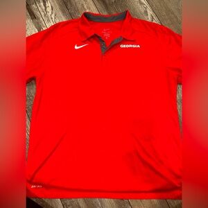 Nike Men's Red Georgia Dri-FIT Polo